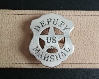 Deputy U. S. Marshal Badge #39 with pin back (Made In The USA)