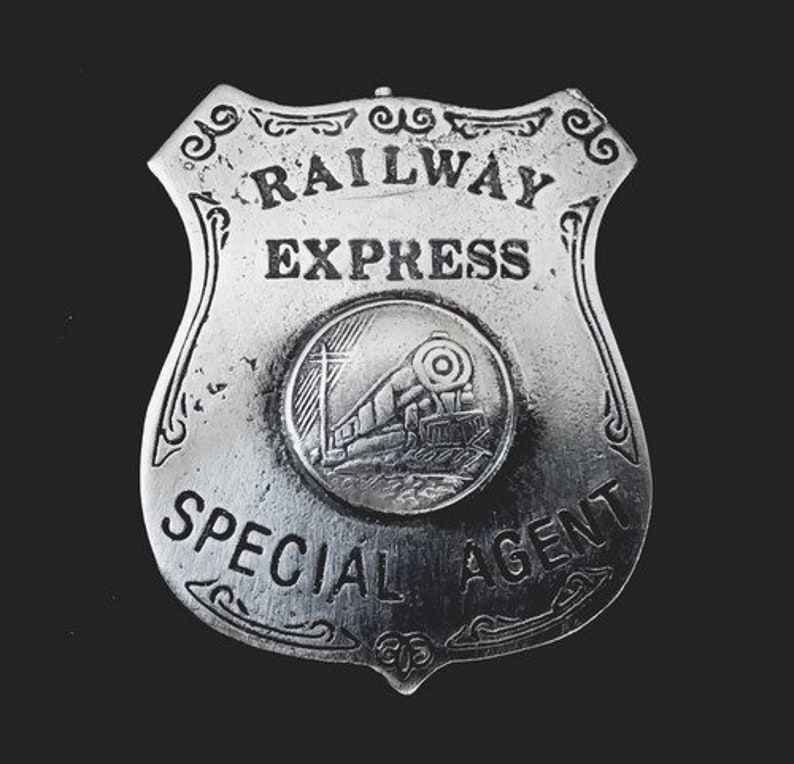 5 Railroad Police Badges With Pin Backmade in the USA Etsy