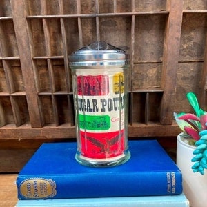 Vintage Gemco Sugar Pourer: Retro Kitchen Storage with Chrome Cap