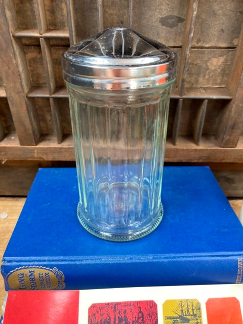 Vintage Sugar Shaker or Pourer With Chrome Cap From Gemco Item Etsy