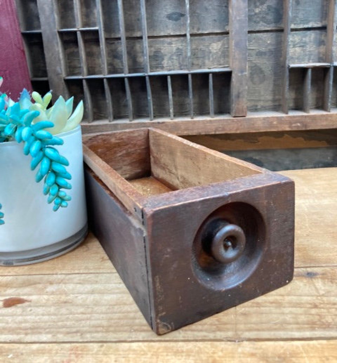 Vintage Small Sewing Machine Drawer Unique Rustic Storage or Etsy