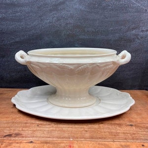 Vintage Wilkinson Ironstone Tureen with Underplate: Royal Staffordshire Farmhouse Decor (No Lid)