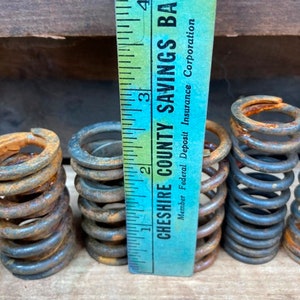 Rustic Metal Springs Primitive Candle Holders Or Rustic Display image 5