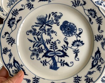 Vintage Blue Danube Luncheon Plate, Meissen Blue Onion Style (sold