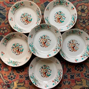 Vintage Coupe Bowls 6 Pareek Johnson Brothers Scarabee Pattern Made In England