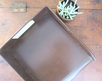 Metal Office Letter Tray Vintage Office Supply Desk Organizer