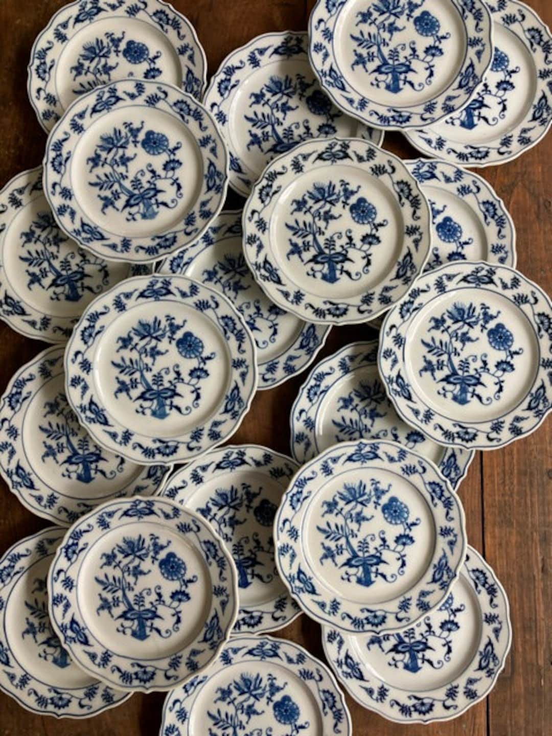 Vintage Blue Danube Bread Butter Plate Blue Danube Pattern Meissen Blue