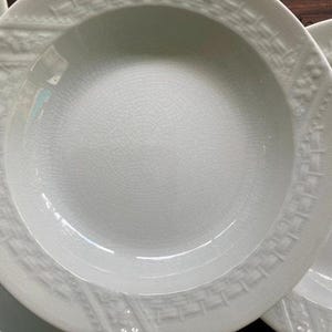 Antique Alfred Meakin Ironstone Bowl: Basket Weave Royal China