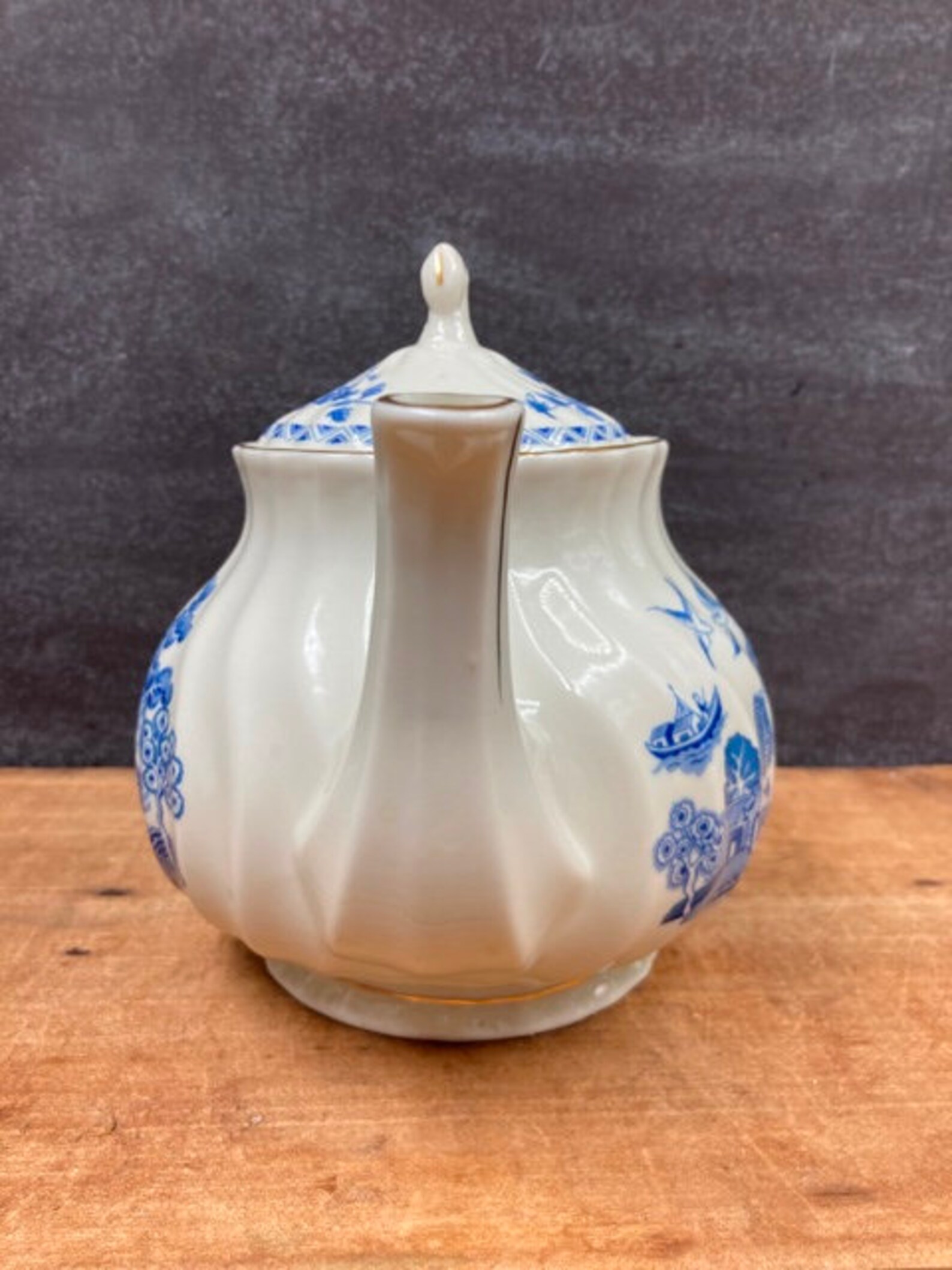 Blue Willow Teapot Robinson Design Group Japan 1989 Fine China Etsy