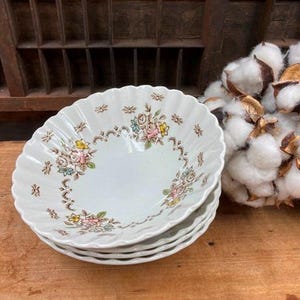 Vintage J & G Meakin Bowls: Chatsworth English Ironstone, Set of 4