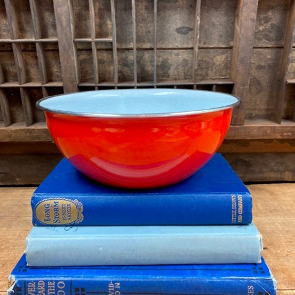 Enamel Mixing Bowl Etsy