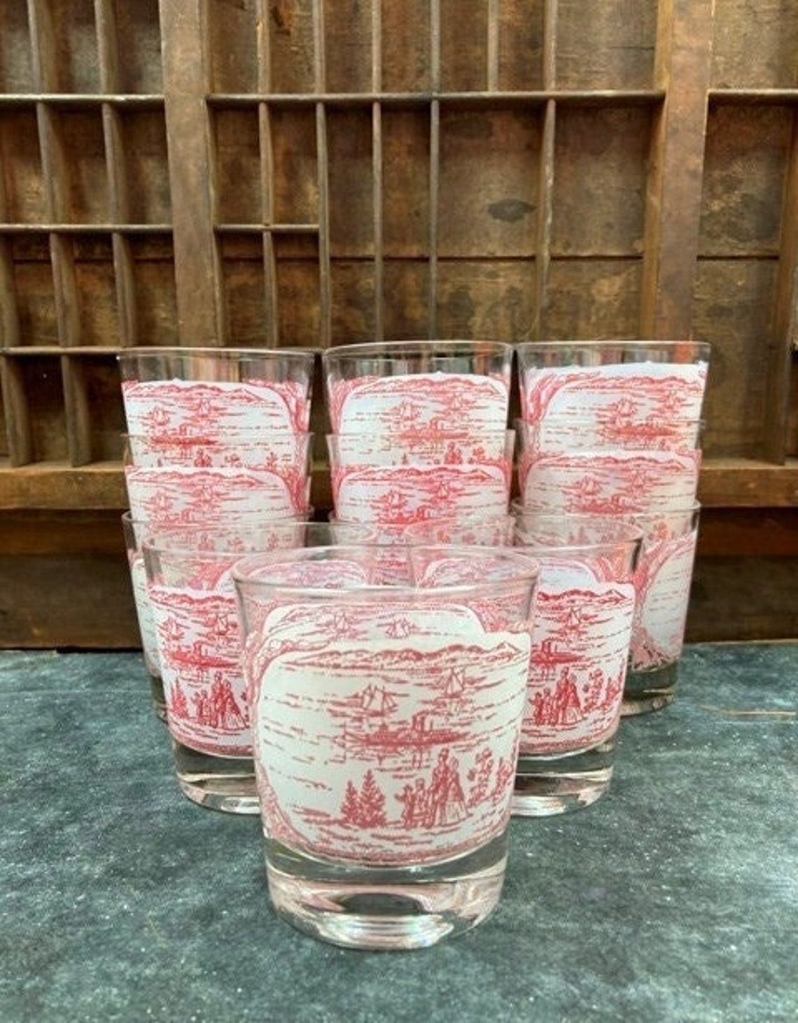 Vintage Memory Lane Glassware by Royal China Acorns on the Etsy