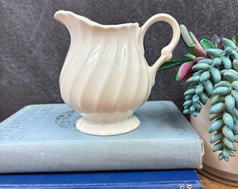 Vintage White Creamer Johnson Brothers Regency Style Ironstone