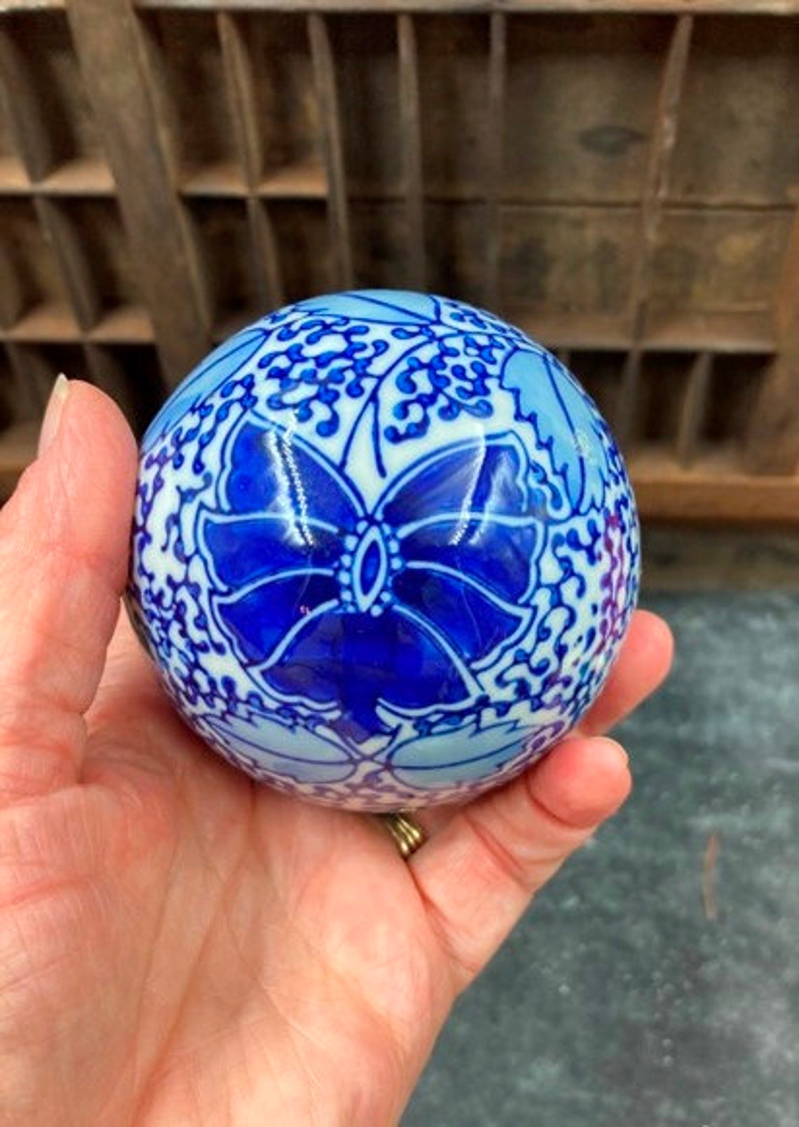 Carpet Balls Porcelain Decorative Balls Reproduction Carpet Etsy