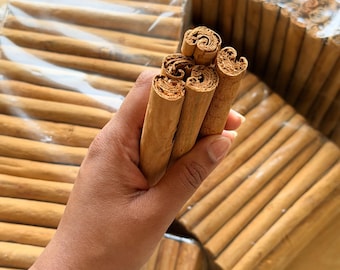 Organic Ceylon Cinnamon Sticks, Premium True Cinnamon Quills, Pure Sri Lankan Cinnamon, Natural Spice, Tea, Cooking Baking, Free UK Shipping