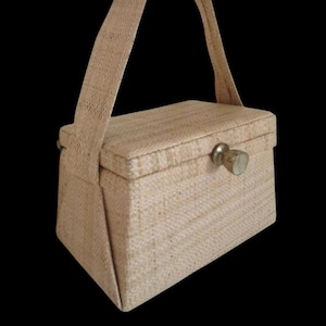 1950年代のウィッカーボックスバッグ / デッドストックヴィンテージ 50