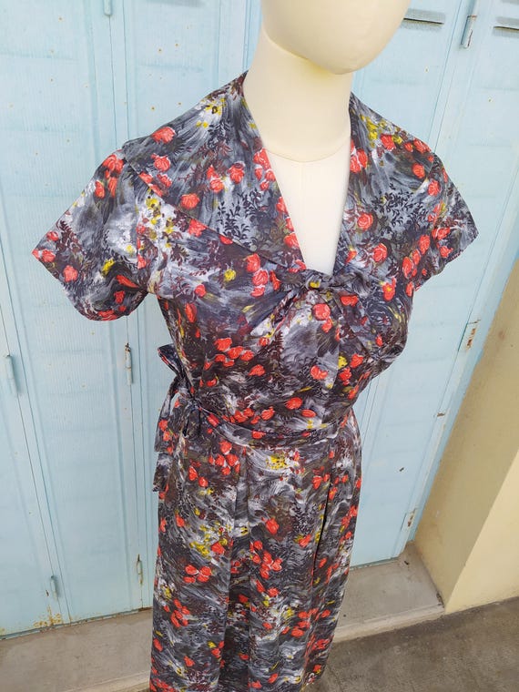 1950s Sophia Sizzling Springtime Dress / Vintage … - image 8