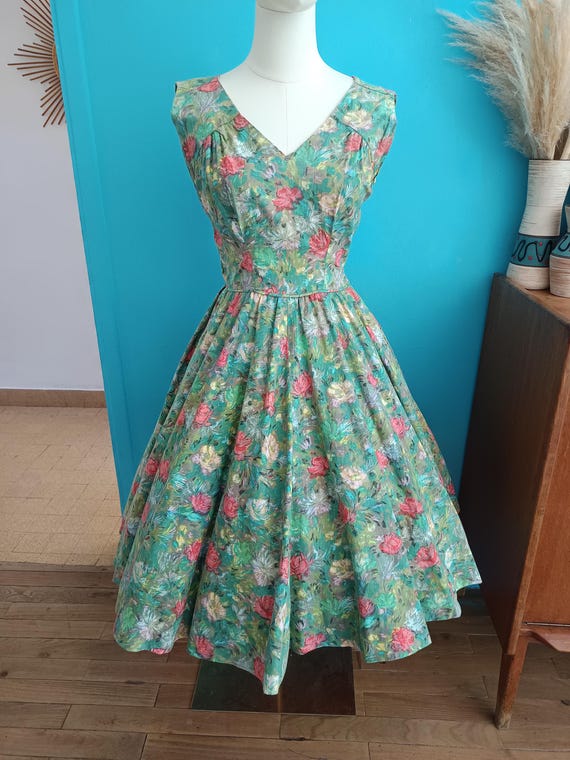 1950s Betsy Blooming Bliss Dress / Vintage 50s Co… - image 2