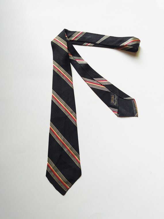 1930s Sidney Smartest Striped Necktie / Vintage 3… - image 5
