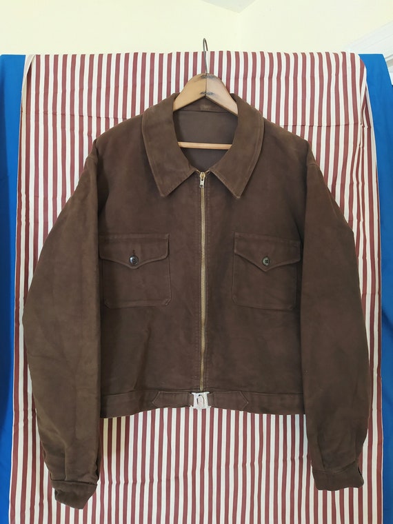 1930s 1940s Maurice Marvellous Motorcycle Jacket … - image 1