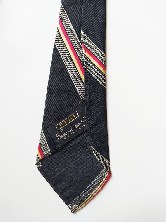 1930s Sidney Smartest Striped Necktie / Vintage 3… - image 10