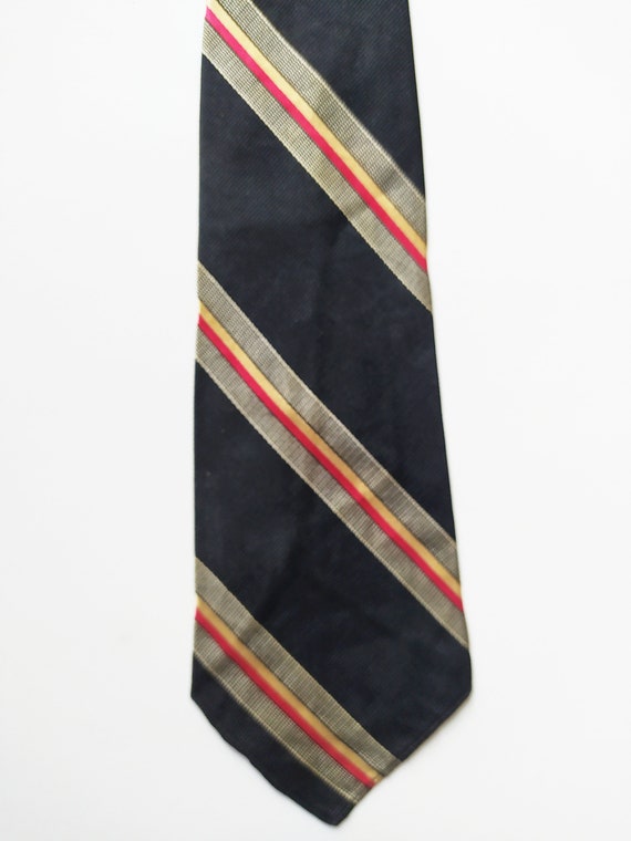 1930s Sidney Smartest Striped Necktie / Vintage 3… - image 6