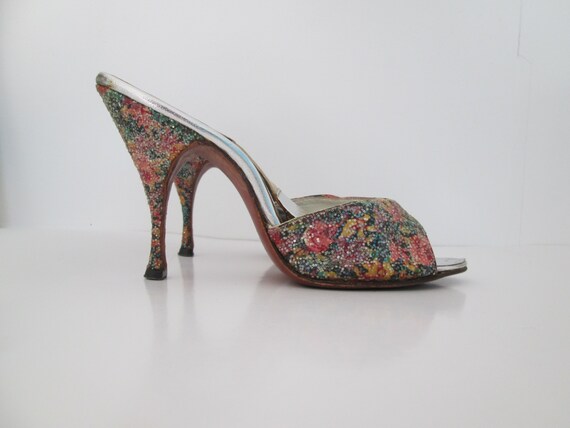 Dazzling Vintage 1950s 50s Sparkly Confetti Glitte