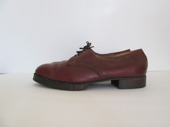 1940s Albert Articulated Wood Shoes / Deadstock V… - image 6