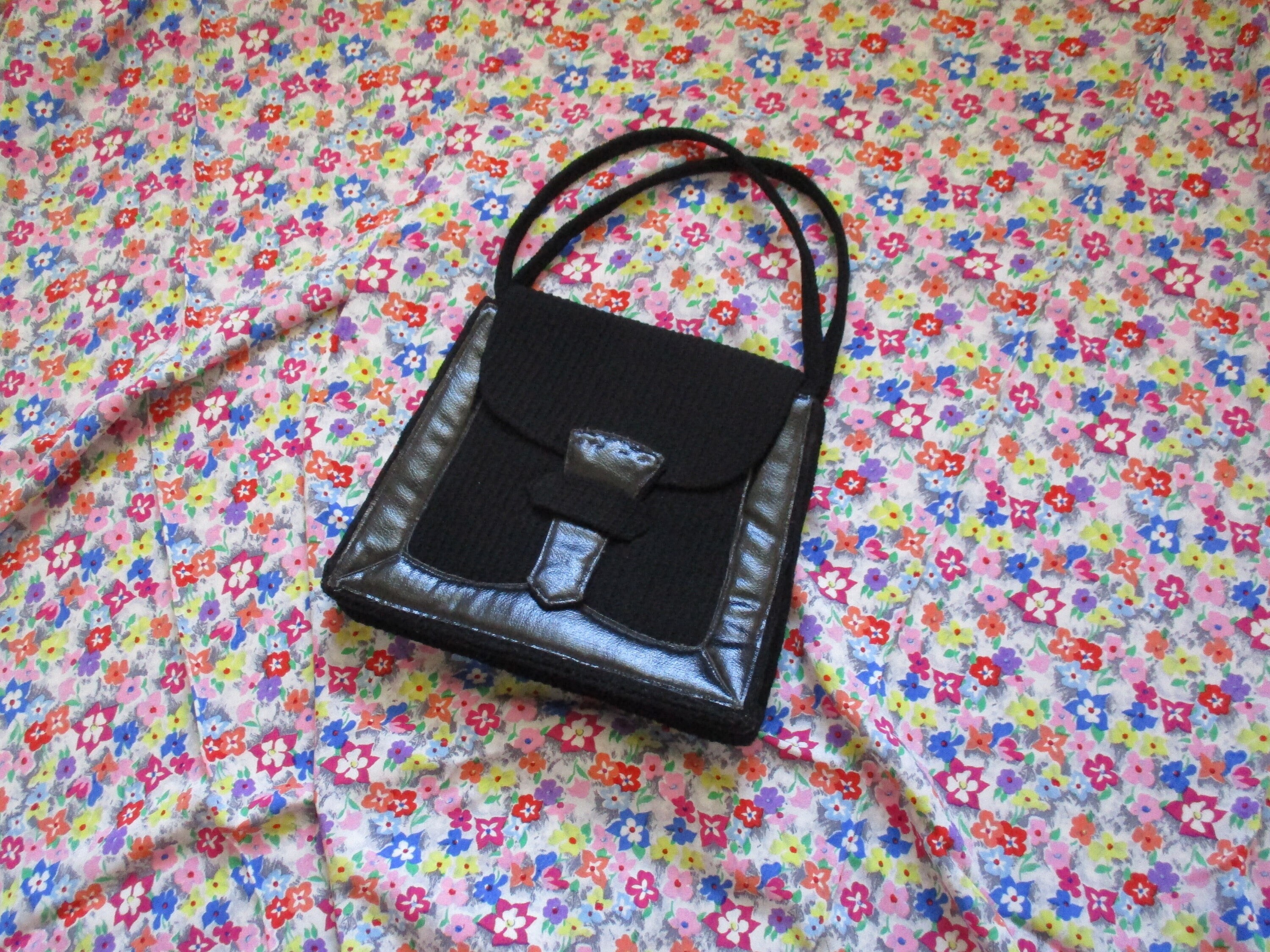 1930s 1940s Fabulous French Art Deco Handbag / Vintage 30s