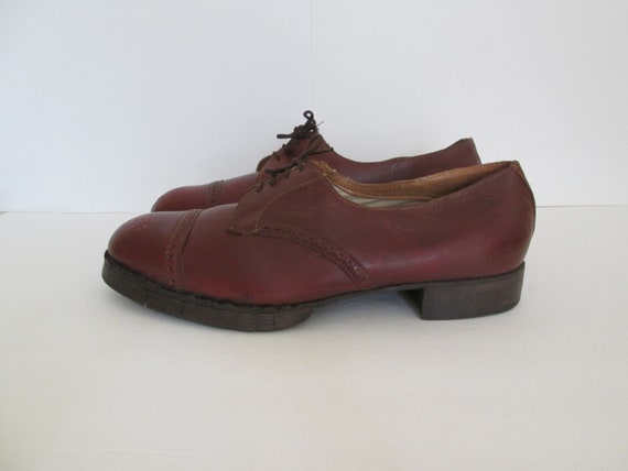 1940s Albert Articulated Wood Shoes / Deadstock V… - image 5