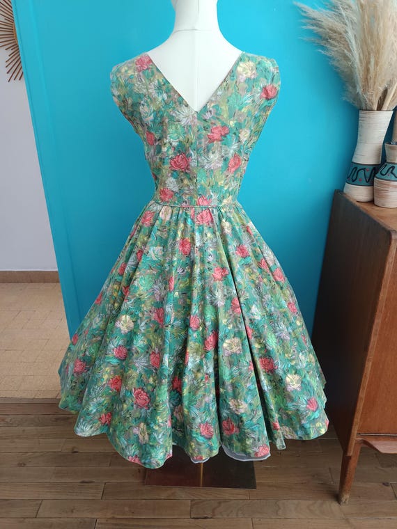 1950s Betsy Blooming Bliss Dress / Vintage 50s Co… - image 10