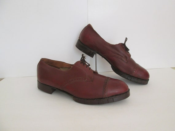 1940s Albert Articulated Wood Shoes / Deadstock V… - image 1