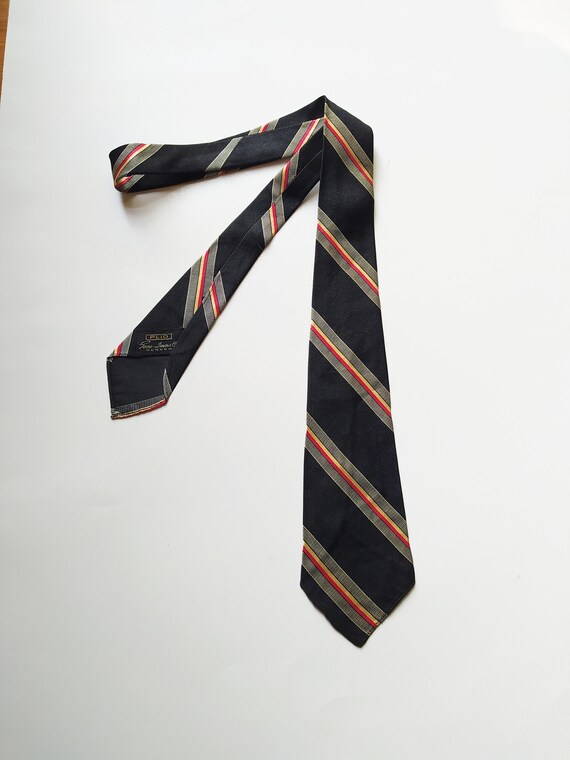 1930s Sidney Smartest Striped Necktie / Vintage 3… - image 3