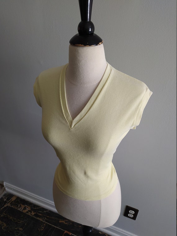 1950s Dottie Daffodil Deadstock Top / Deadstock V… - image 2