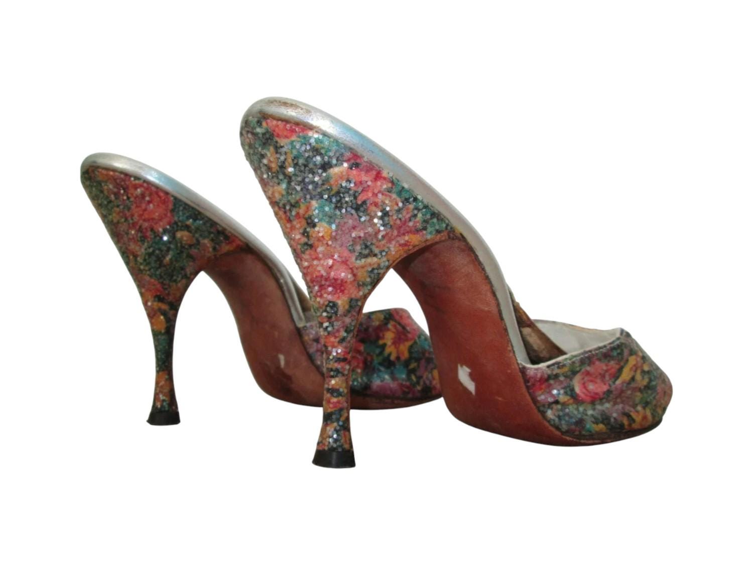 1950s Dazzling Darlene Springolators / Vintage 50s Sparkly Confetti ...