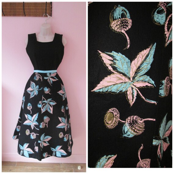 Beautiful Vintage 1950s 50s Handpainted Novelty Bl