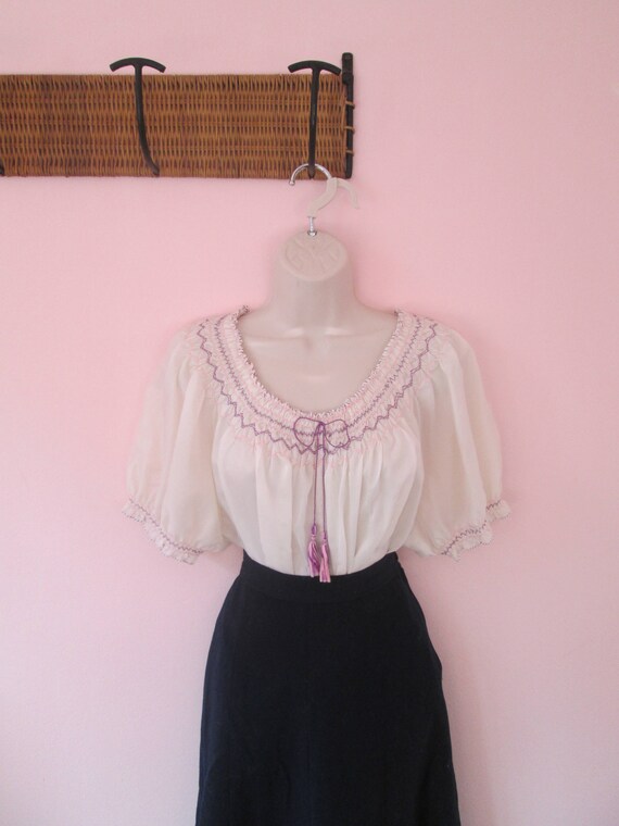Amazing Vintage 1940s 40s Embroidered Gypsy-Mexica