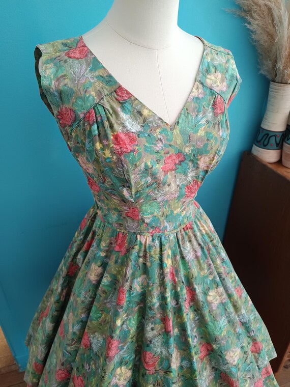 1950s Betsy Blooming Bliss Dress / Vintage 50s Co… - image 7
