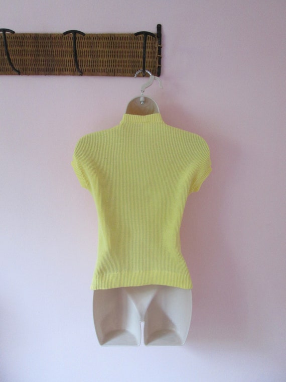 1950s Bad Girl Bonnie Yellow Top | Deadstock Vint… - image 9