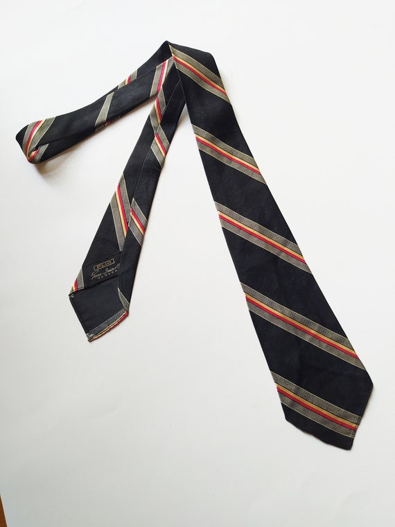 1930s Sidney Smartest Striped Necktie / Vintage 3… - image 2