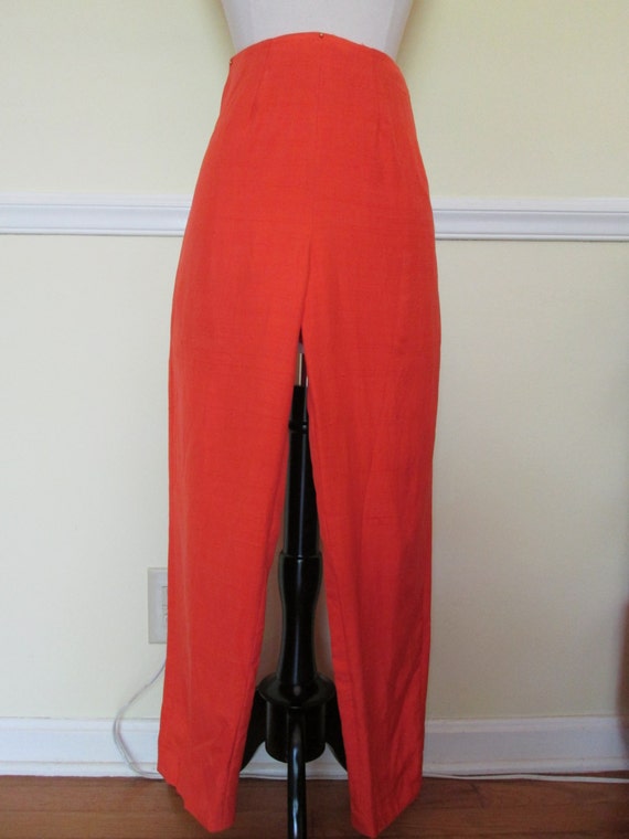 1950s Tantalizing Tangerine Tina Cigarette Pants … - image 2