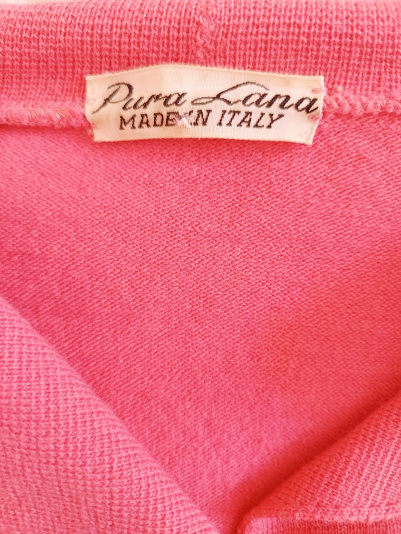1950s Bubblegum Pink Bombshell Pullover / Vintage… - image 10