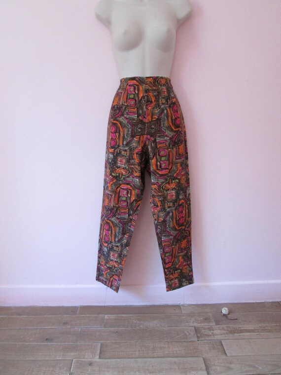 Rockin' Vintage 1950s 50s Colorful Abstract Print