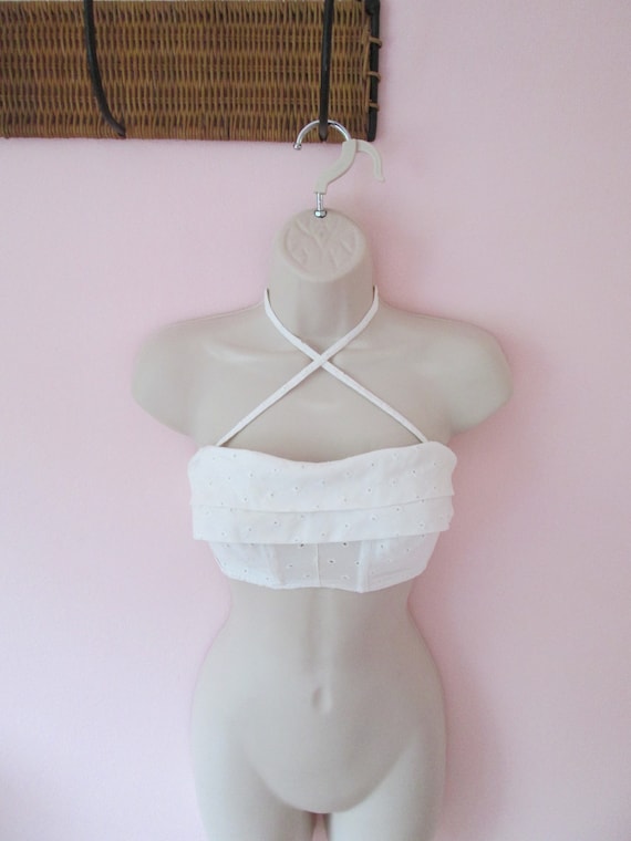 Incredible Vintage 1940s 40s 1950s 50s White Eyele