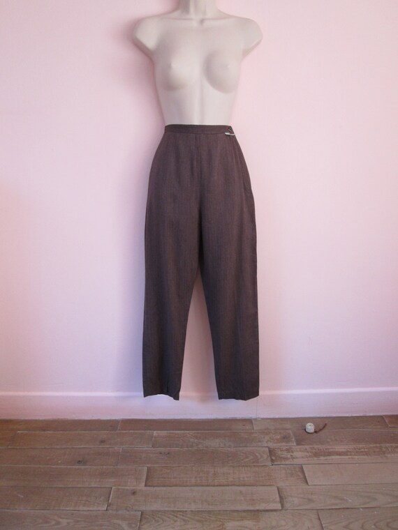 Fantastic Vintage 1950s 50s Cedar Brown Gabardine… - image 6