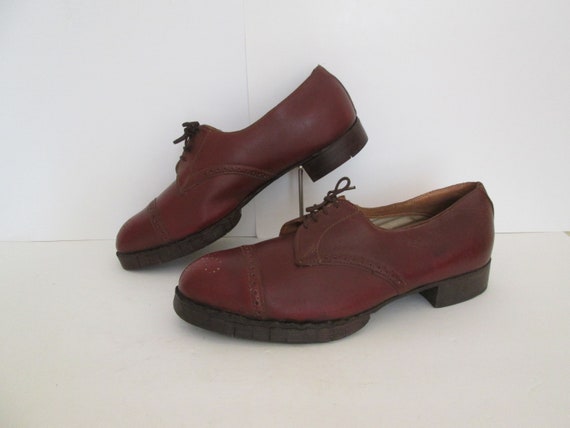 1940s Albert Articulated Wood Shoes / Deadstock V… - image 3