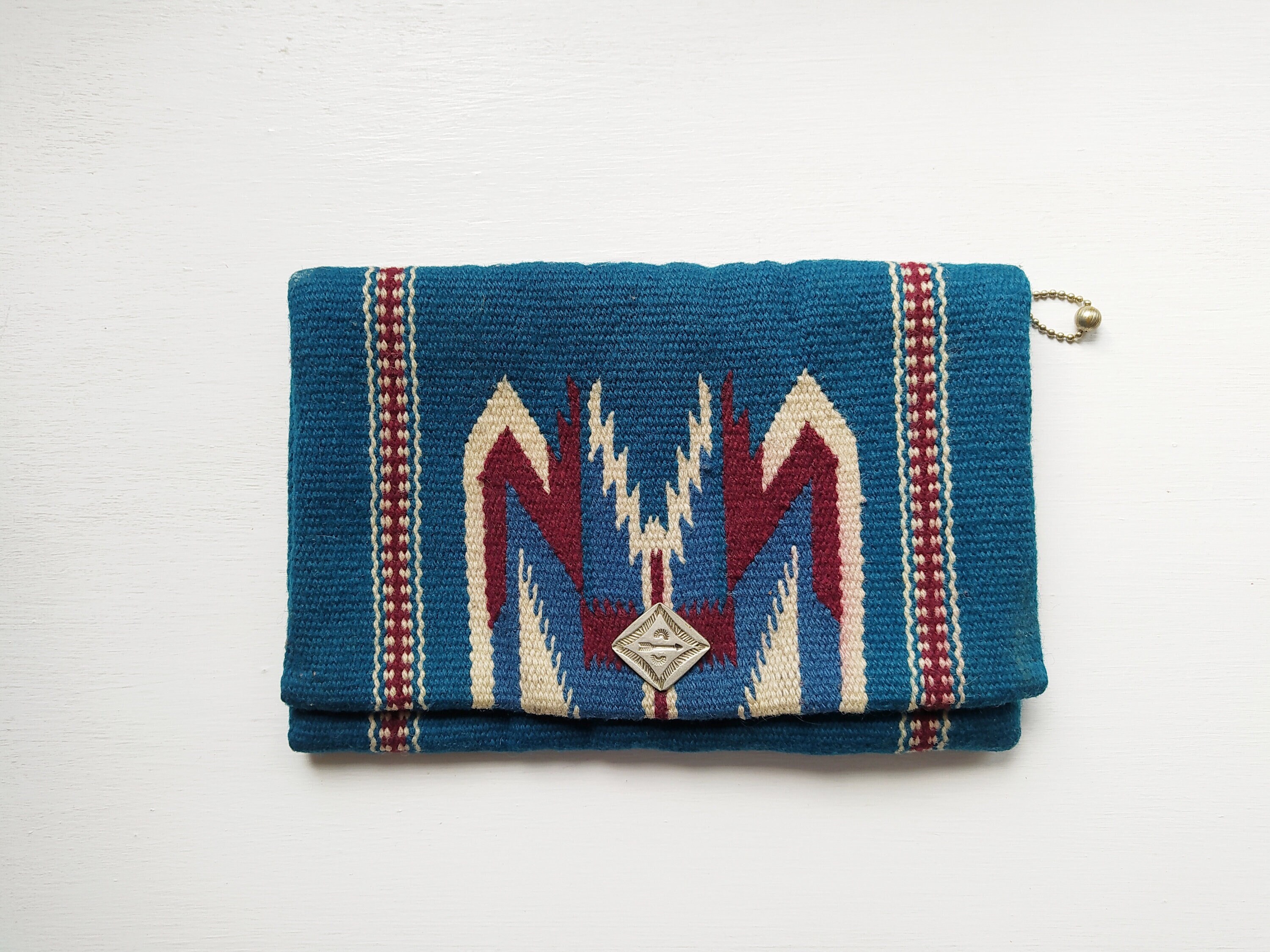 1930s 1940s Catchy Chimayo Clutch / Vintage 30s 40s Native