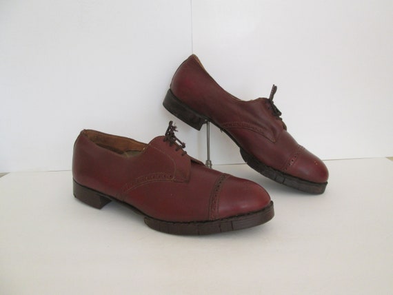 1940s Albert Articulated Wood Shoes / Deadstock V… - image 2
