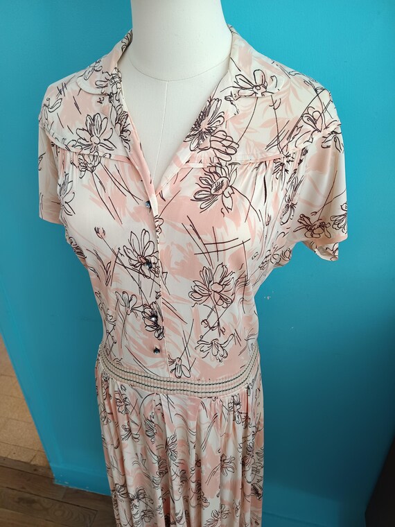 1940s Blooming Bombshell Dress / Vintage 40s Ivor… - image 5