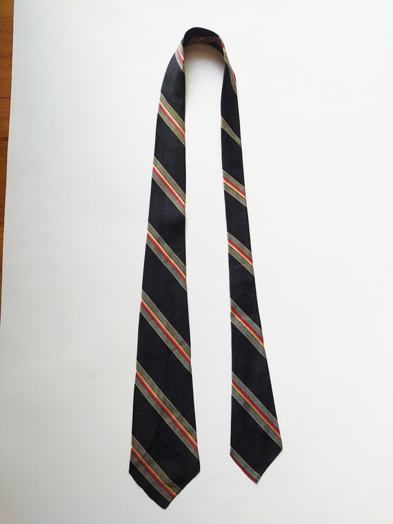 1930s Sidney Smartest Striped Necktie / Vintage 3… - image 8